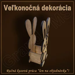 Veľkonočná dekorácia - ZAJAC malý - vzor A