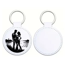 Kľúčenka z umelej kože - kruh