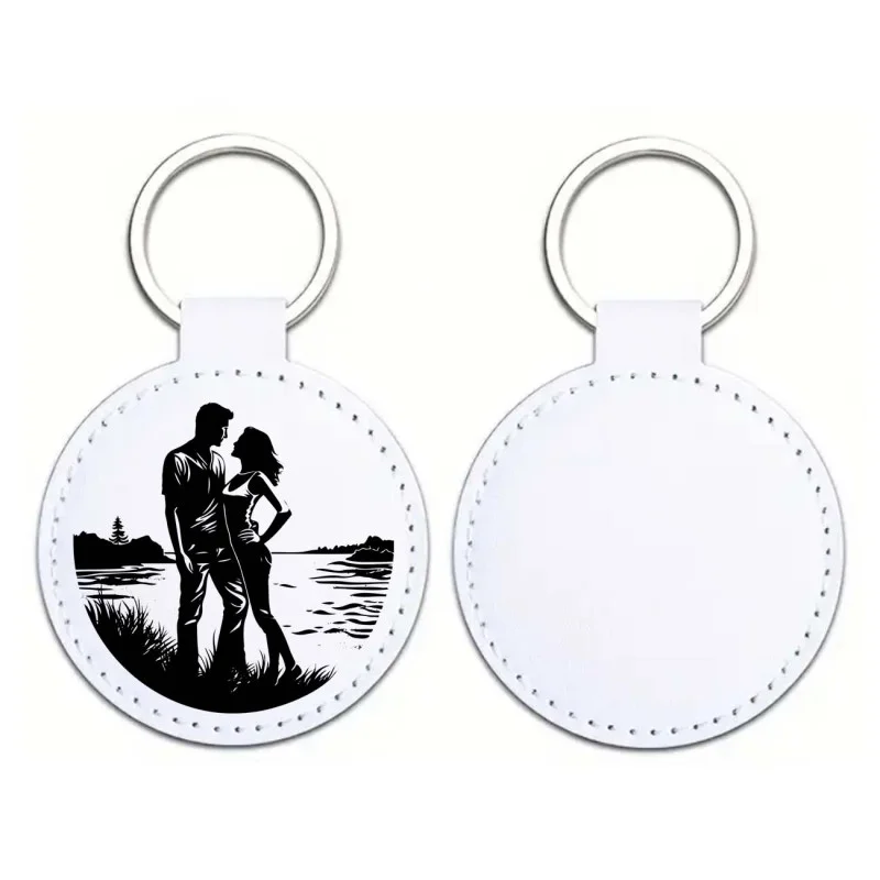 Kľúčenka z umelej kože - kruh