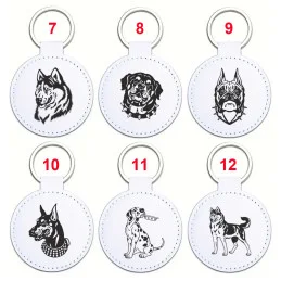 Kľúčenka z umelej kože - kruh