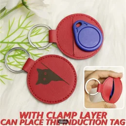 Kľúčenka z umelej kože - kruh