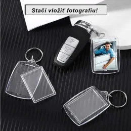 Transparentná kľúčenka s vlastnou fotografiou - 1
