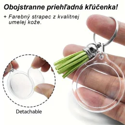 Transparentná kľúčenka s vlastnou fotografiou - 3