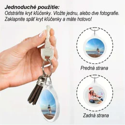 Transparentná kľúčenka s vlastnou fotografiou - 3