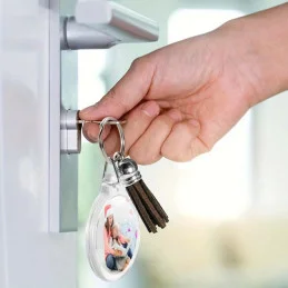 Transparentná kľúčenka s vlastnou fotografiou - 3