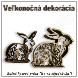 Veľkonočná dekorácia - ZAJAC - vzor E