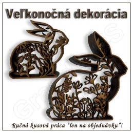 Veľkonočná dekorácia - ZAJAC - vzor E