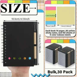 Multifunkčný zápisník so samolepiacimi papierikmi a perom 01