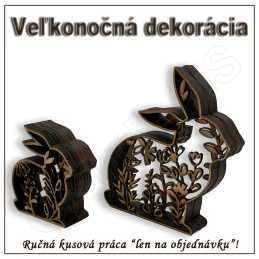 Veľkonočná dekorácia - ZAJAC - vzor E