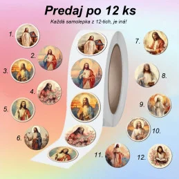 Samolepky s motívom Ježiša – 12 ks