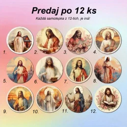 Samolepky s motívom Ježiša...