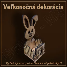 Veľkonočná dekorácia - ZAJAC s Vašim textom