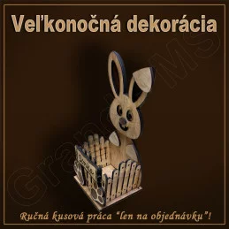 Veľkonočná dekorácia - ZAJAC s Vašim textom
