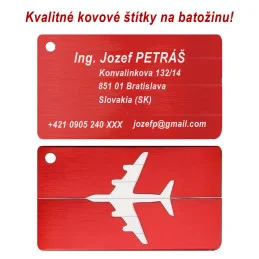 Hliníkové batožinové štítky 02