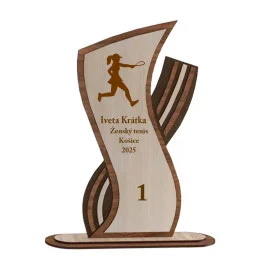 Drevená trofej s vlastným...