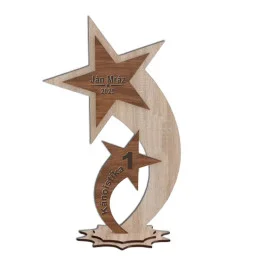 Drevená trofej s vlastným...