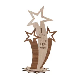 Drevená trofej s vlastným...
