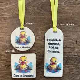 Darčeky pre škôlkárov – medaily, záložky, magnetky a prívesky s možnosťou personalizácie