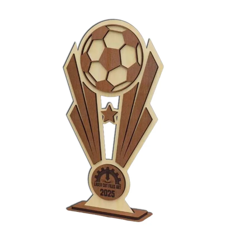 Drevená trofej s vlastným logom a textom - i