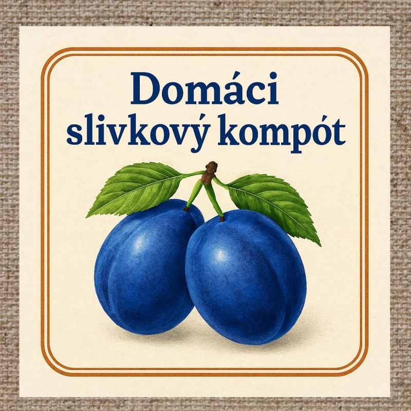 Rôzne etikety na kompóty 02 - 8 x 8 cm