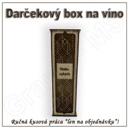 Darčekový box na fľašu 09