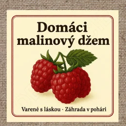 Rôzne etikety na džemy 02 - 8 x 8 cm