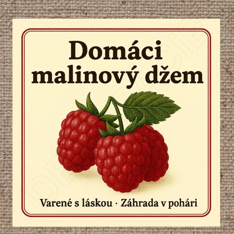 Rôzne etikety na džemy 03 - 10 x 10 cm