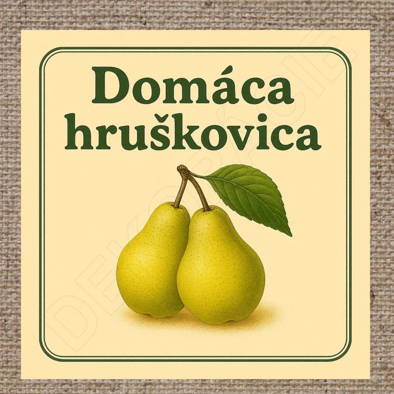 Rôzne etikety na domácu pálenku 02 - 8 x 8 cm