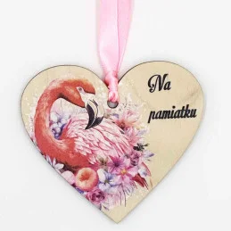 Drevené srdce s vlastným...