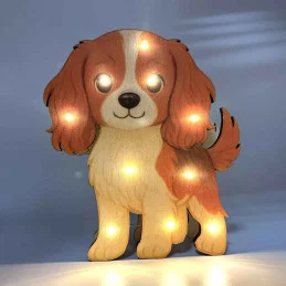 Detská drevená LED lampa Cavalier