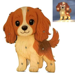 Detská drevená LED lampa Cavalier