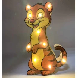 Detská drevená LED lampa Lasička