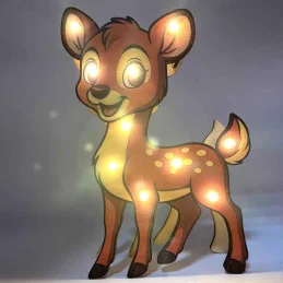 Detská drevená LED lampa Srnka