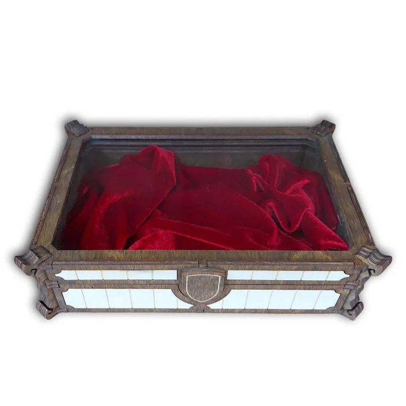 Drevená darčeková krabička - tmavá.