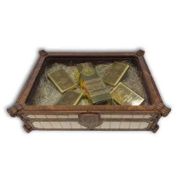 Drevená darčeková krabička - tmavá.