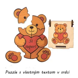 Puzzle so srdcom a vlastným...