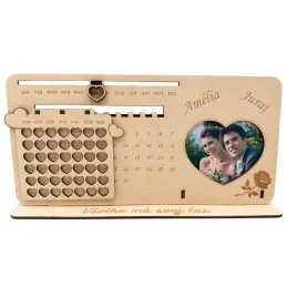 Drevený kalendár s...