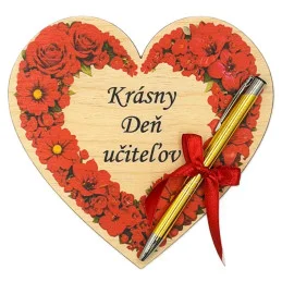 Drevené srdce ku Dňu...