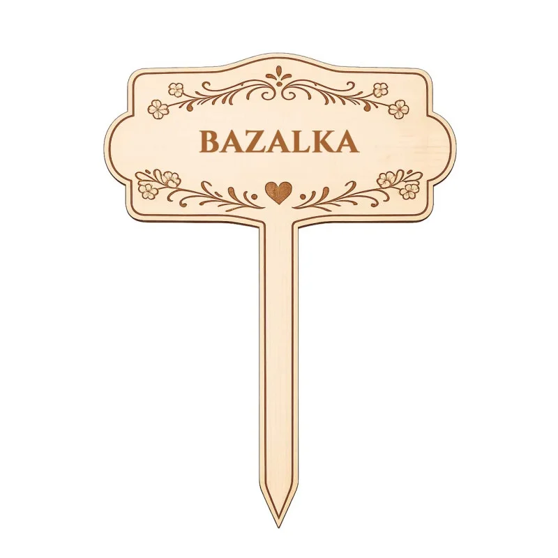 Dekoratívny zápich do kvetináča s bylinkami - 01