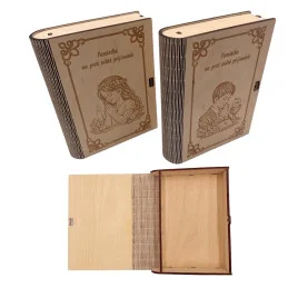 Drevená krabička na prvé sväté prijímanie s menom a dátumom – pamiatka a dar