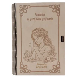 Drevená krabička na prvé...