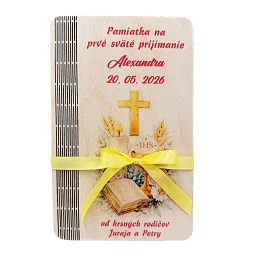 Drevená obálka na peniaze –...