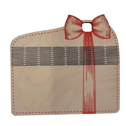 Luxusná drevená obálka na peniaze s vlastným textom