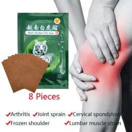Náplasť na úľavu od bolesti Vietnamský biely Tiger - na kĺby, reumatizmus či artritídu 8ks