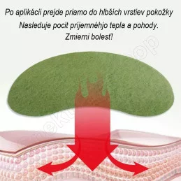 Prírodná náplasť na boľavú krčnú chrbticu a rameno