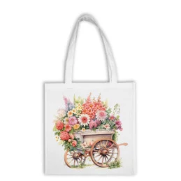 Bavlnená taška - Kvety 8