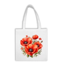 Bavlnená taška - Kvety 21