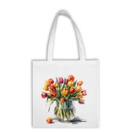 Bavlnená taška - Kvety 33