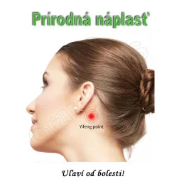 Prírodná náplasť na pomoc pri hučaní, pískaní, zvonení, šeleste, či bolesti v ušiach /TINNITUS/