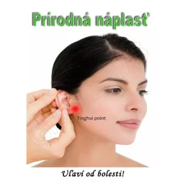 Prírodná náplasť na pomoc pri hučaní, pískaní, zvonení, šeleste, či bolesti v ušiach /TINNITUS/